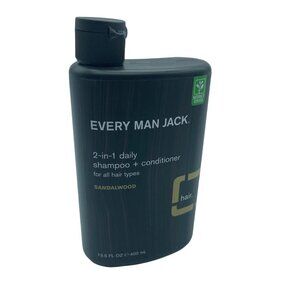 Every Man Jack Shampoo and Conditioner Sandalwood 2 in 1 Daily